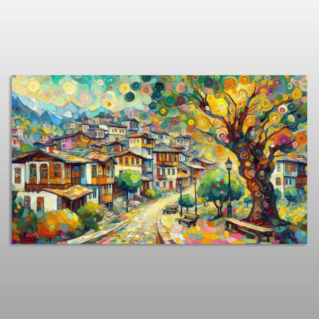 Pamje abstrakte e qytetit të vjeter Pamje abstrakte e qytetit të vjeter