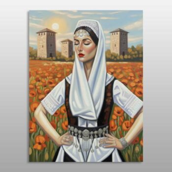 Nusja dhe dritë mbi gurët