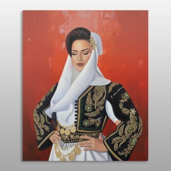 Nusja e Dukagjinit në sfondin e kuq