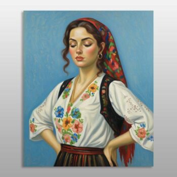 Nusja e Drenicës me shami