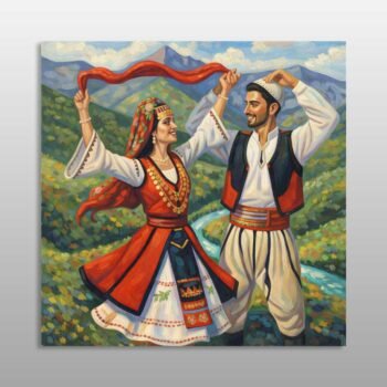 Valle e drite buzë maleve